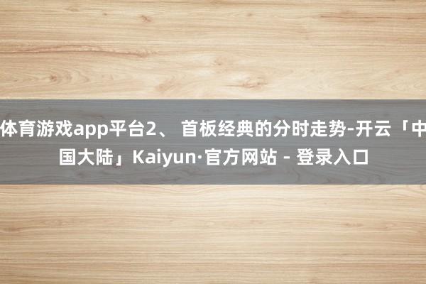 体育游戏app平台2、 首板经典的分时走势-开云「中国大陆」Kaiyun·官方网站 - 登录入口